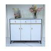 Tủ Giày Kính Hiện Đại Chất Liệu MDF 2 Tầng