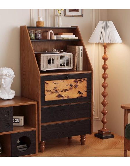Tủ Gỗ Vintage 4 Ngăn Để Phòng Khách Hiện Đại Tủ Gỗ Vintage 4 Ngăn Để Phòng Khách Hiện Đại