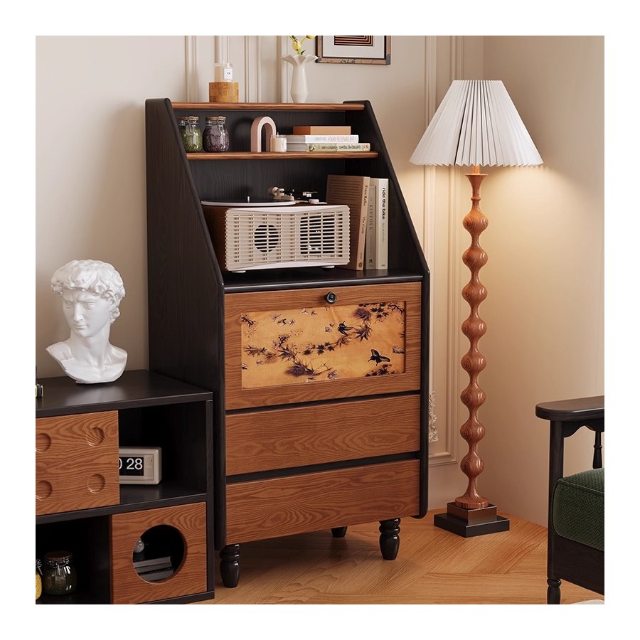 Tủ Gỗ Vintage 4 Ngăn Để Phòng Khách Hiện Đại Tủ Gỗ Vintage 4 Ngăn Để Phòng Khách Hiện Đại