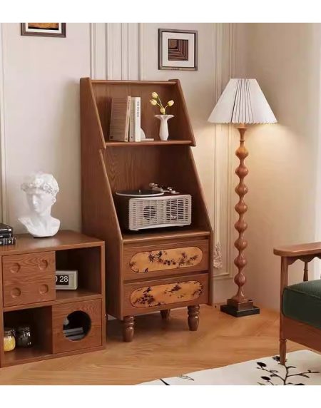 Tủ Kệ Bếp Gỗ Tự Nhiên Hiện Đại Có Ngăn Kéo
