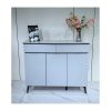 Tủ Kệ Giày Kính Hiện Đại 2 Tầng Lưu Trữ