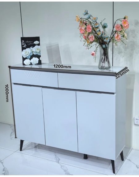 Tủ Kệ Giày Kính Hiện Đại 2 Tầng Lưu Trữ