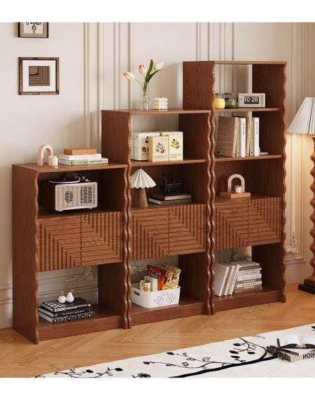 Tủ Kệ Gỗ Tự Nhiên Đứng Cao Đơn Giản