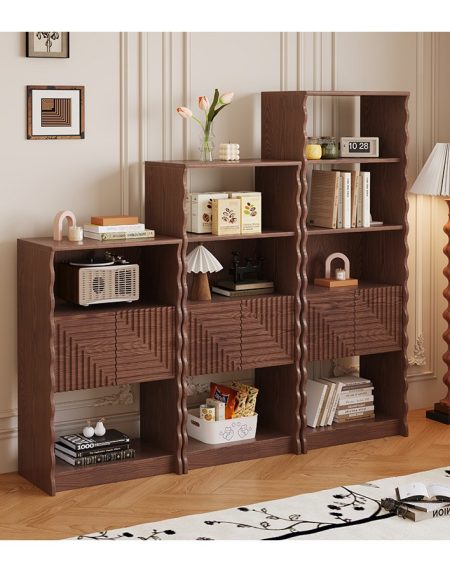 Tủ Kệ Gỗ Tự Nhiên Đứng Cao Đơn Giản