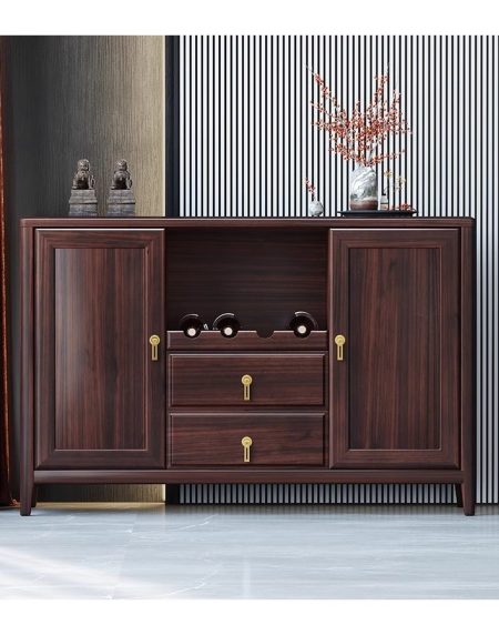 Tủ Kệ Gỗ Tự Nhiên Hiện Đại Đen Walnut 2 Cánh Tủ Kệ Gỗ Tự Nhiên Hiện Đại Đen Walnut 2 Cánh