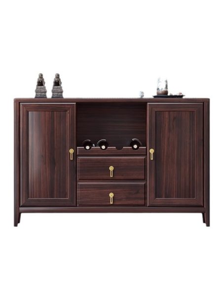 Tủ Kệ Gỗ Tự Nhiên Hiện Đại Đen Walnut 2 Cánh Tủ Kệ Gỗ Tự Nhiên Hiện Đại Đen Walnut 2 Cánh