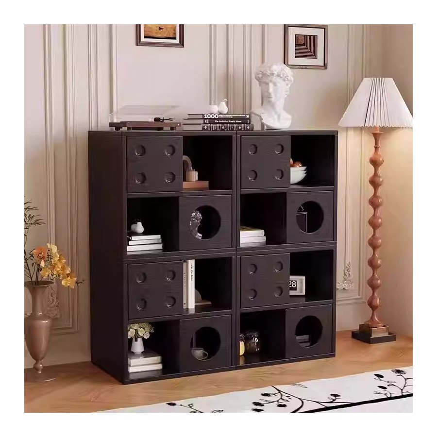 Tủ Kết Hợp Hiện Đại Gỗ Tự Nhiên 2 Ngăn 4 Khoang Tủ Kết Hợp Hiện Đại Gỗ Tự Nhiên 2 Ngăn 4 Khoang