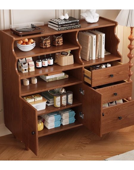 Tủ Lưu Trữ Gỗ Tự Nhiên 6 Ngăn Hiện Đại