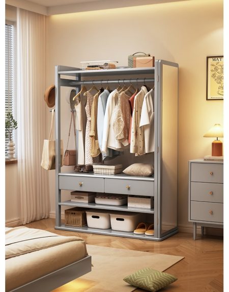 Tủ Quần Áo Gỗ Tự Nhiên Có Gương Đứng Độc Lập Tủ Quần Áo Gỗ Tự Nhiên Có Gương Đứng Độc Lập