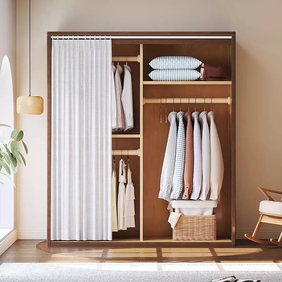 Tủ Quần Áo Gỗ Tự Nhiên Có Kệ Để Đồ Tiện Lợi Tủ Quần Áo Gỗ Tự Nhiên Có Kệ Để Đồ Tiện Lợi