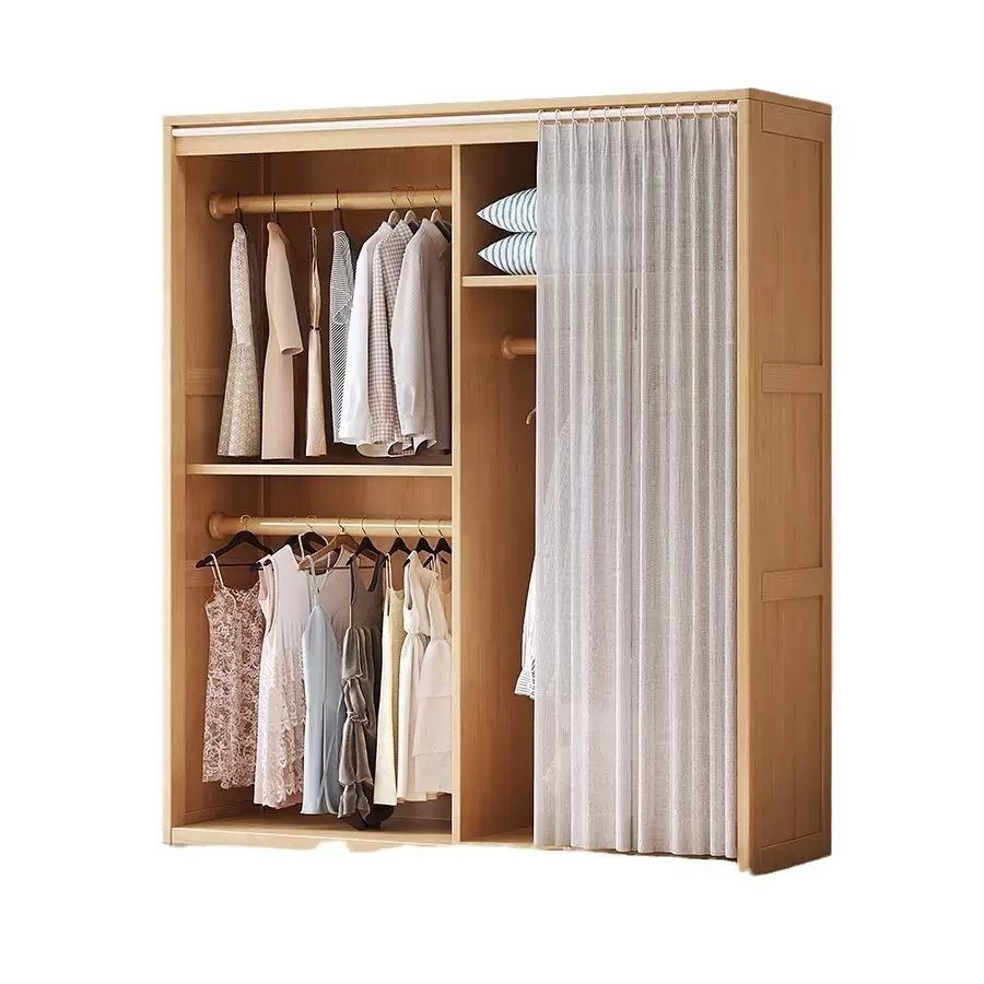 Tủ Quần Áo Gỗ Tự Nhiên Có Kệ Để Đồ Tiện Lợi Tủ Quần Áo Gỗ Tự Nhiên Có Kệ Để Đồ Tiện Lợi