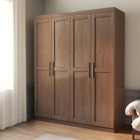 Tủ Quần Áo Gỗ Tự Nhiên Đứng Độc Lập Dung Tích Lớn