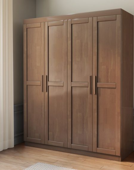 Tủ Quần Áo Gỗ Tự Nhiên Đứng Độc Lập Dung Tích Lớn