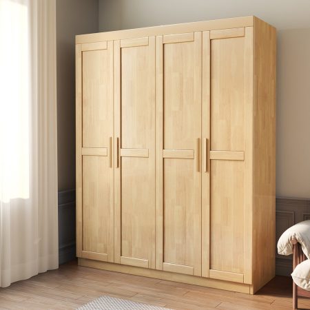 Tủ Quần Áo Gỗ Tự Nhiên Đứng Độc Lập Dung Tích Lớn