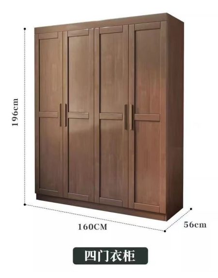 Tủ Quần Áo Gỗ Tự Nhiên Đứng Độc Lập Dung Tích Lớn