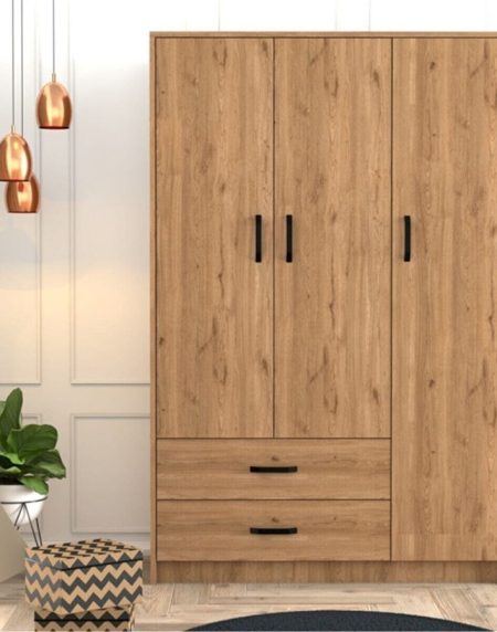 Tủ Quần Áo Gỗ Tự Nhiên Gấp Gọn Kiểu Mở Cửa