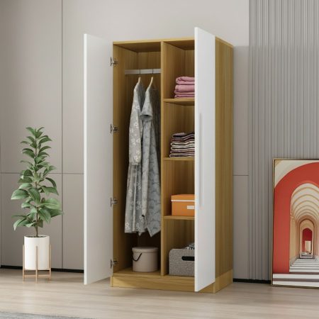 Tủ Quần Áo Gỗ Tự Nhiên Hiện Đại Có Cửa Trượt