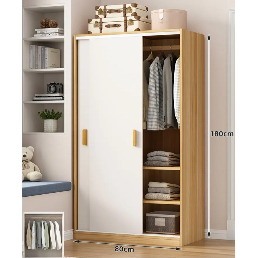 Tủ Quần Áo Gỗ Tự Nhiên Hiện Đại Cửa Trượt Tủ Quần Áo Gỗ Tự Nhiên Hiện Đại Cửa Trượt