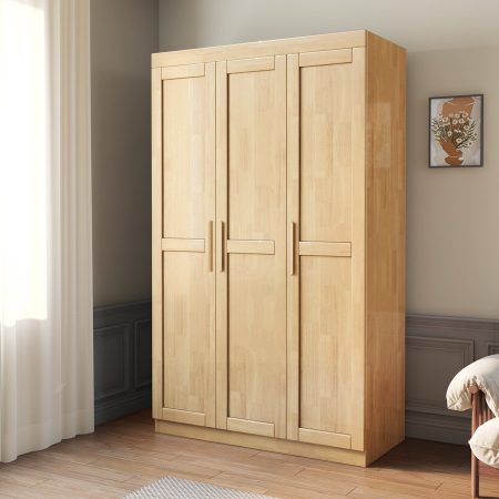 Tủ Quần Áo Gỗ Tự Nhiên Hiện Đại Tiết Kiệm Không Gian