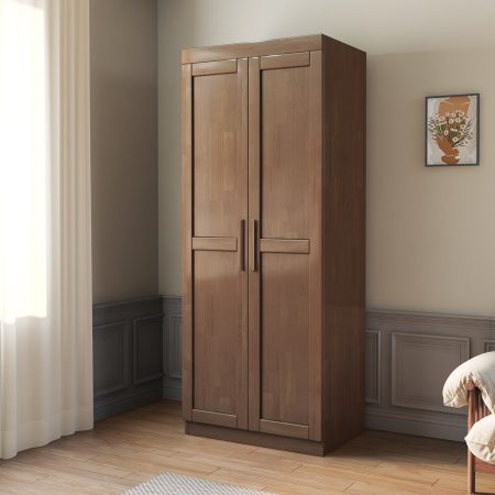 Tủ Quần Áo Gỗ Tự Nhiên Tiết Kiệm Không Gian Hiện Đại