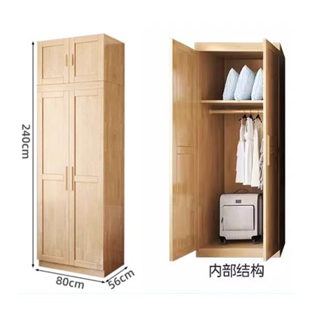 Tủ Quần Áo Gỗ Tự Nhiên Tiết Kiệm Không Gian Hiện Đại