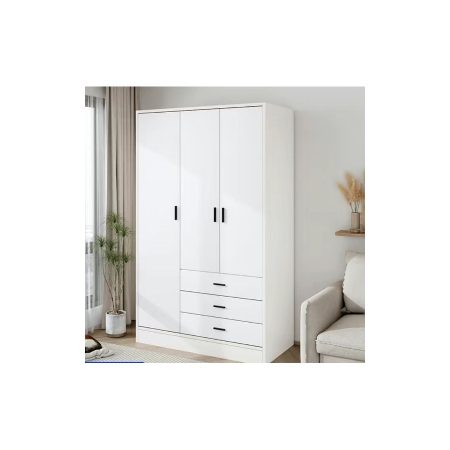 Tủ Quần Áo Gỗ Tự Nhiên Tùy Chỉnh Kích Thước Cửa Kính Gấp