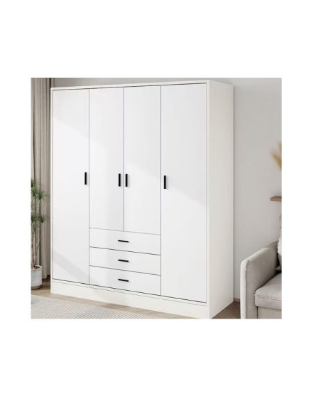Tủ Quần Áo Gỗ Tự Nhiên Tùy Chỉnh Kích Thước Cửa Kính Gấp Tủ Quần Áo Gỗ Tự Nhiên Tùy Chỉnh Kích Thước Cửa Kính Gấp